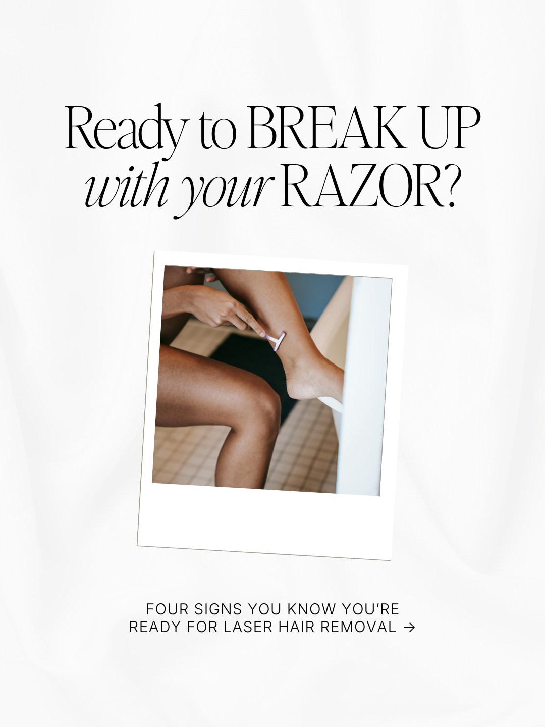 Let’s be real, shaving is exhausting 😅

Laser hair removal is for the woman who’s done with daily maintenance, razor bumps, and the never-ending grow-wax-grow cycle.

And starting in winter? Smart move. Less sun exposure = better results.

Book your laser consult. 
alchemymedspachatt.com | 423.654.7630

📍Available at Alchemy MedSpa + Wellness Center - Chattanooga