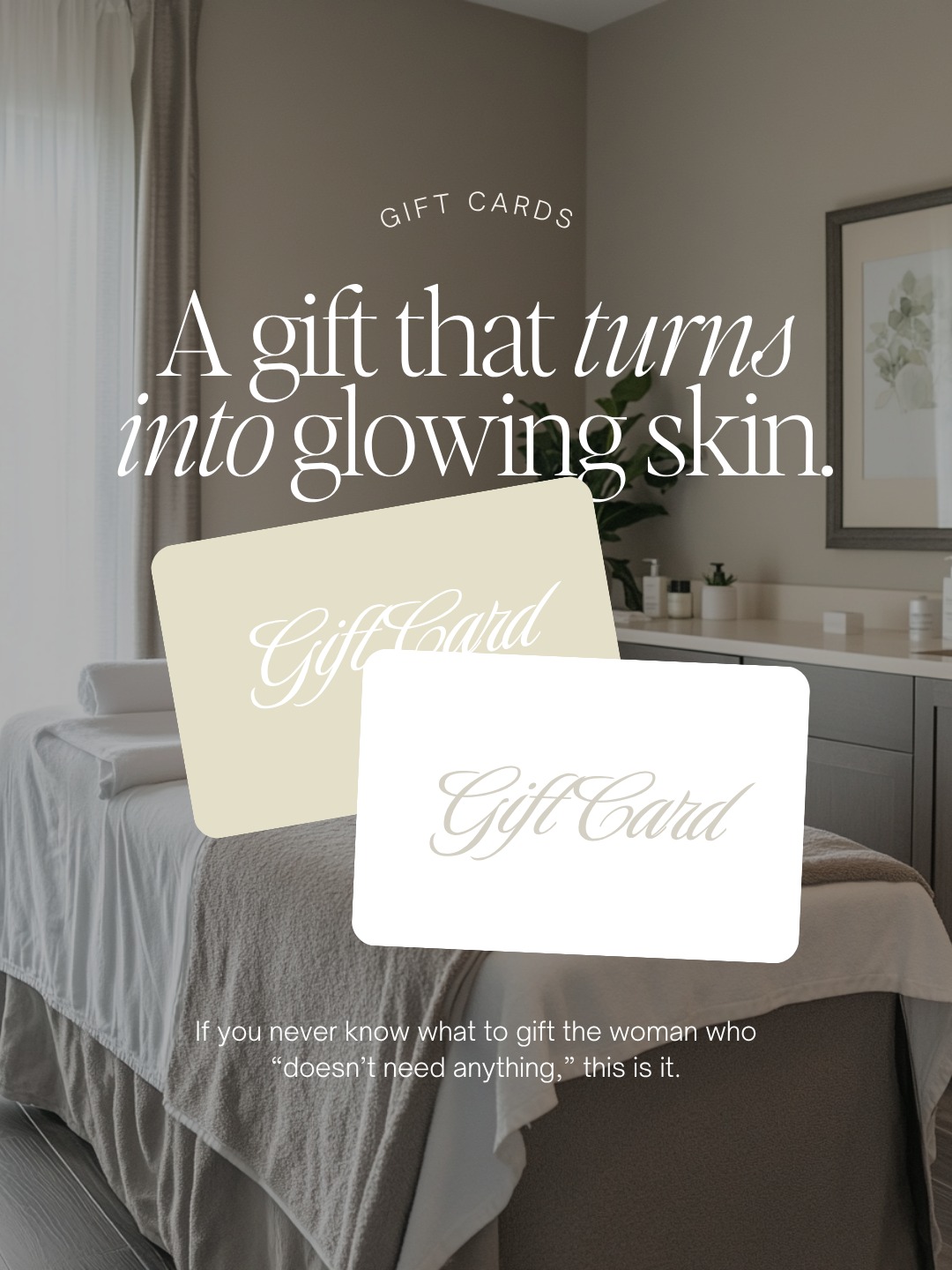 A gift that always fits.
MedSpa gift cards are one of the most searched beauty and wellness gifts because they allow the recipient to choose exactly what they need — skincare, injectables, facials, or advanced treatments.
Instead of guessing products, sizes, or preferences, a gift card gives flexibility while still being thoughtful, personal, and useful.

Gift cards can be used toward:
• injectables and wrinkle relaxers
• customized facials
• advanced skin treatments
• body treatments
• medical-grade skincare
• wellness services
• membership programs

A simple gift that supports confidence, skin health, and wellness.
Gift cards available in office or online.
📍 Alchemy MedSpa & Wellness Center
📞 423.654.7630

#MedSpaGiftCard #SpaGiftCard #ChattanoogaMedSpa #SkincareGift #SelfCareGift #FacialGift #WellnessGift #MedicalSpa #GiftIdeas #ChattanoogaSkinCare #GlowGift #AestheticTreatments #SkinHealth #GiftCertificate #WellnessChattanooga