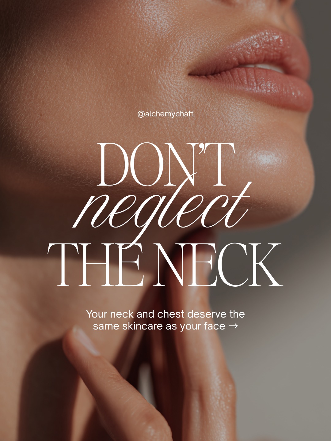 Your skincare shouldn’t stop at your jawline.
The neck and chest are often some of the first areas to show signs of aging because the skin is thinner, more delicate, and exposed to just as much sun as the face.

Even when the face looks smooth and radiant, the neck and décolleté can tell a different story.  Consistency makes a noticeable difference in maintaining skin quality and preventing premature aging in these areas.

If you’re investing in your skin, don’t overlook the areas that age just as visibly. Schedule a complimentary consultation to create a treatment plan tailored to your goals.
📍 Alchemy MedSpa & Wellness Center

#NeckRejuvenation #SkinCareTips #ChattanoogaMedSpa #AntiAgingSkin #MedicalAesthetics #SkinHealth #Microneedling #LaserSkinTreatment #CollagenBoosting #HealthySkinJourney #SkinConfidence #AestheticMedicine #SkinCareEducation #GlowingSkin #PreventativeAging