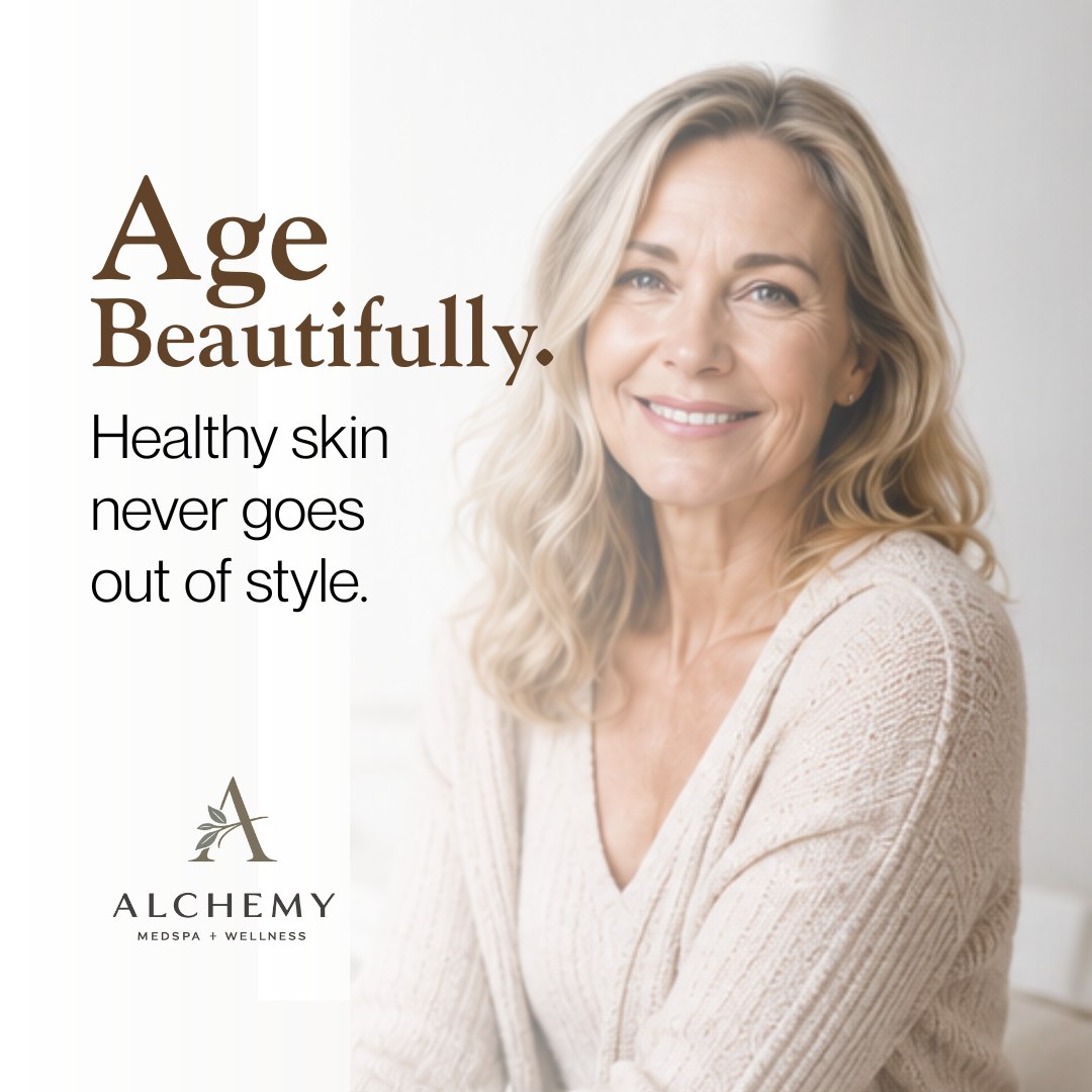 Growing older isn't something to hide.  It's something to embrace—with healthy skin, confidence, and expert care.

At Alchemy, we focus on helping you look refreshed—not changed.
Because the goal isn't to look younger.  It's to look like the healthiest, most confident version of yourself.

Whether you're noticing:
• Fine lines
• Volume loss
• Sun damage
• Dull skin
• Changes in skin texture

Our providers can help you create a customized treatment plan that fits your goals.

Beautiful skin never goes out of style.
Schedule your consultation today: 423.654.7630 | alchemymedspachatt.com

#AgeBeautifully #HealthySkin #AlchemyMedSpa #NaturalResults #ConfidenceAtEveryAge #SkinHealth