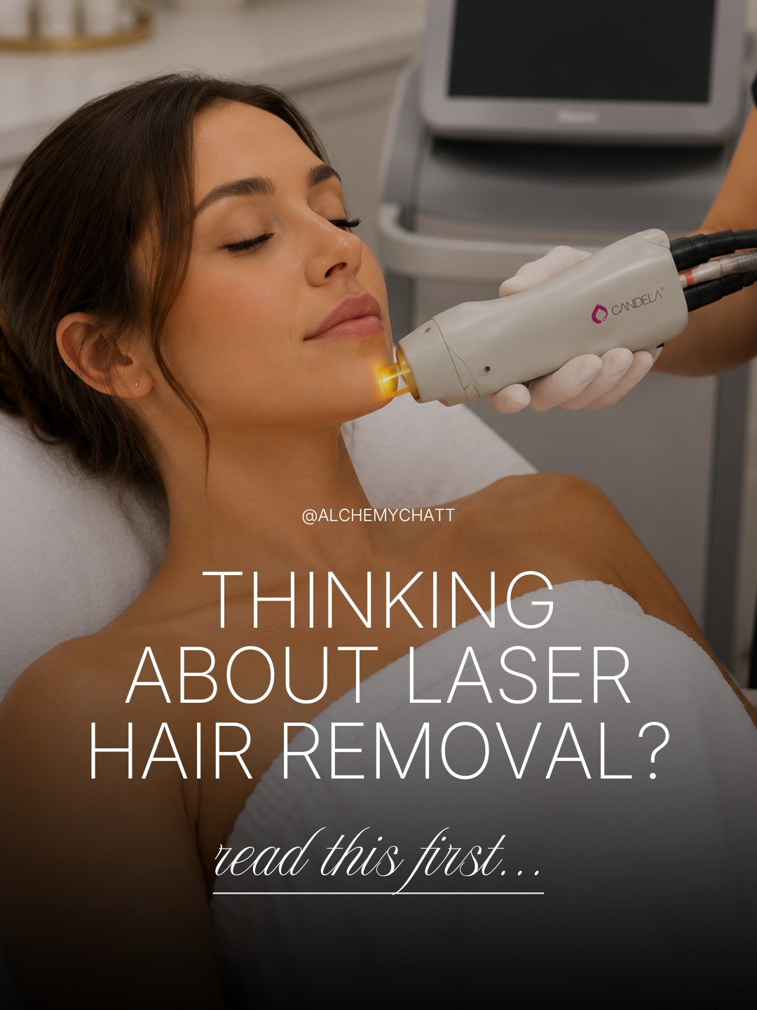 Things people are always surprised to learn about laser hair removal:

You're supposed to shave before your appointment. Yes, really, about 24 hours prior. Waxing is the thing you can't do, because the laser needs the follicle to be home.

Also, the results aren't instant. Treated hairs shed over the following weeks, and each session catches hairs in a new growth phase. It's a process, but the payoff is real.

Chattanooga summers are long. Just saying. ☀️
Come see us today and let's make a customized plan for you!
423.654.7630 | alchemymedspachatt.com

#citylaserhairremoval #citymedspa #summerready #cityaesthetics