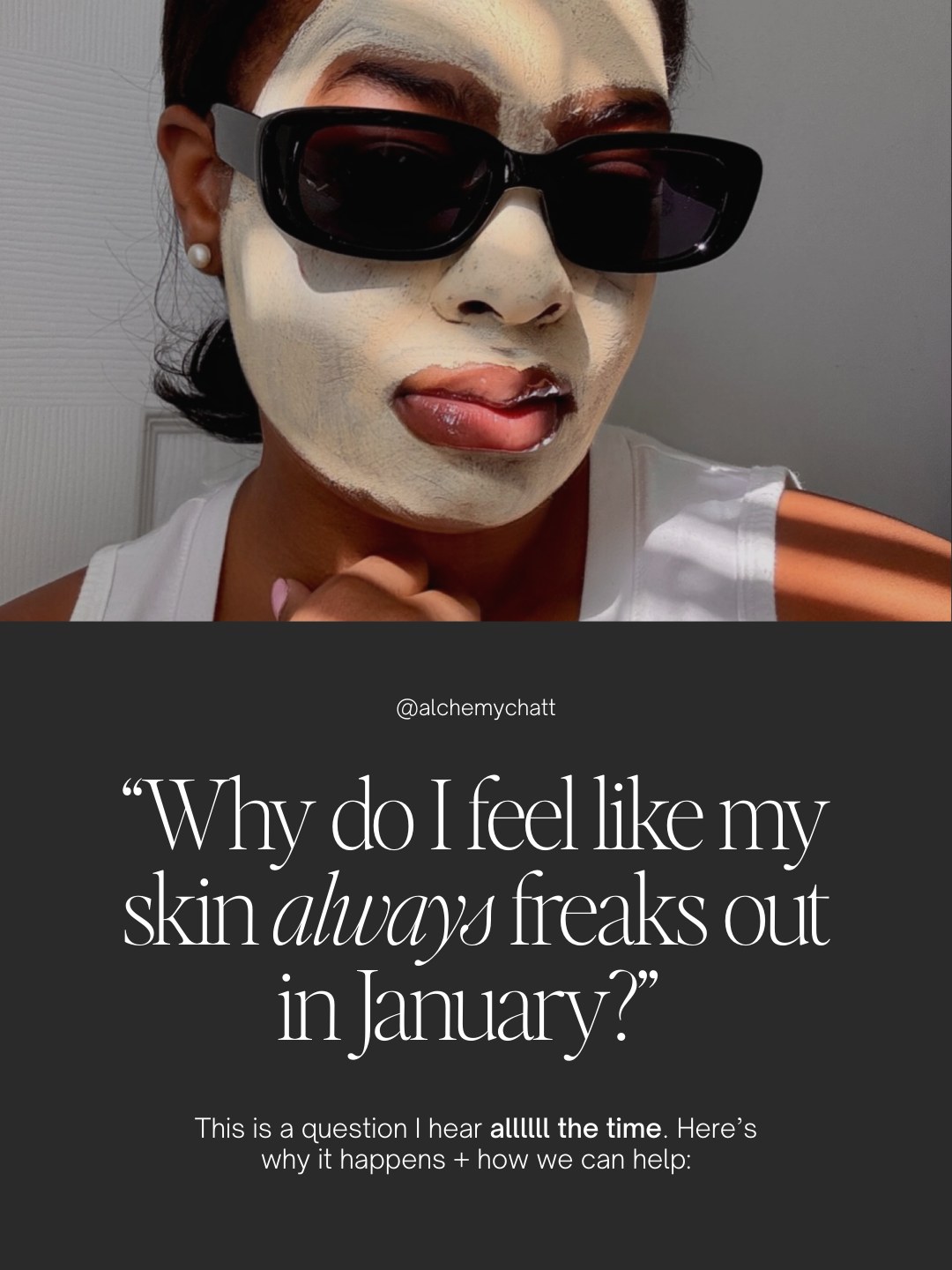 If your skin is acting up right now, you’re not alone, this is what we call the January skin FREAKOUT.
Dry winter air, holiday stress, and routine changes can weaken your skin barrier, leading to redness, sensitivity, and breakouts.
As Chattanooga aestheticians, this is one of the most common things we see this time of year.
You don’t need a full product overhaul. You need a skin reset and that’s exactly what we focus on here at Alchemy MedSpa + Wellness Center.
Schedule your appointment today with Paige, Denise, or Abbi and see how they can help you calm your skin. 🫧🧖♀️